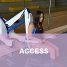 Pool and bathing access device hire for the disabled and handicapped